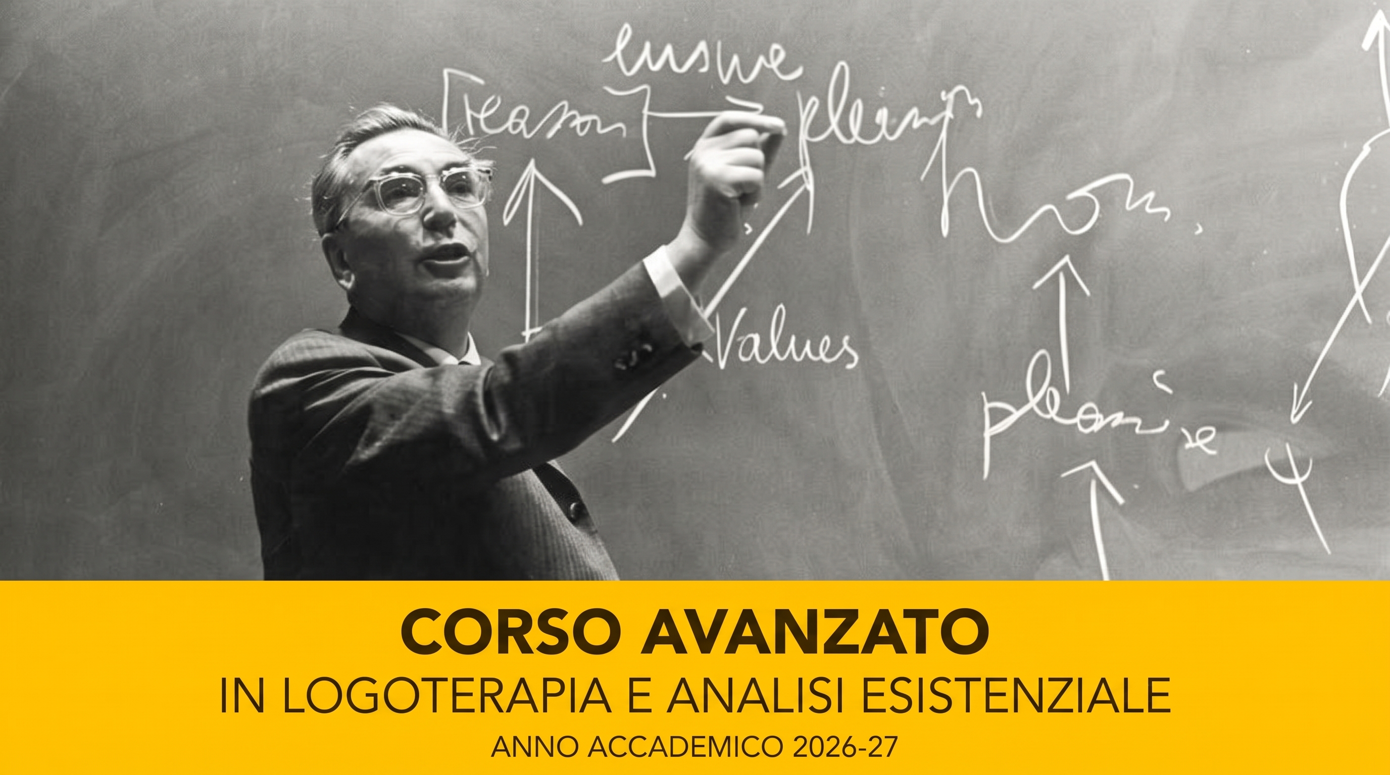 Locandina Corso avanzato in Logoterapia e Analisi Esistenziale 2026